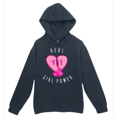 Real Girl Power Boxing  Urban Pullover Hoodie