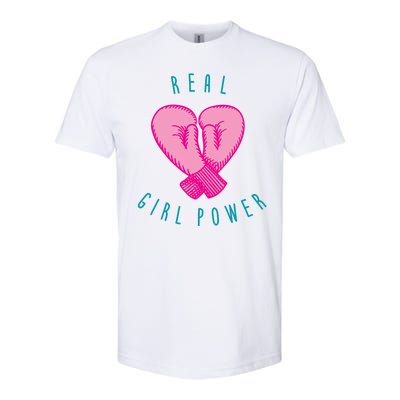 Real Girl Power Boxing  Softstyle CVC T-Shirt