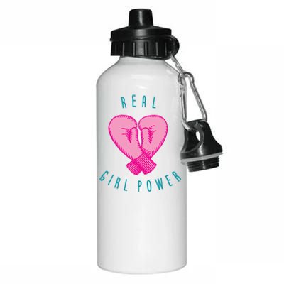 Real Girl Power Boxing  Aluminum Water Bottle