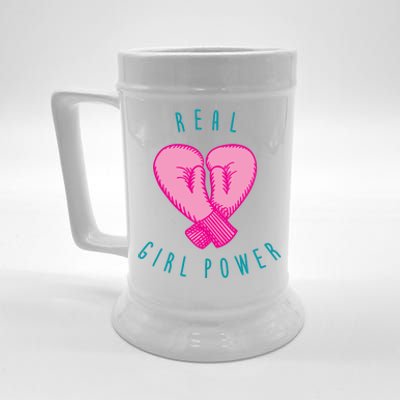 Real Girl Power Boxing  Beer Stein