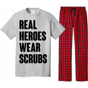 Real Heroes Wear Scrubs Support Pajama Set