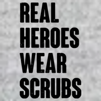 Real Heroes Wear Scrubs Support Premium T-Shirt