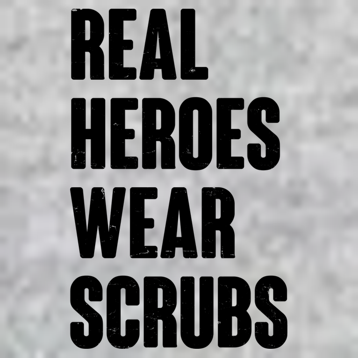 Real Heroes Wear Scrubs Support Premium T-Shirt