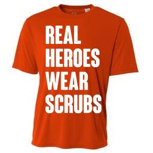 Real Heroes Wear Scrubs Support Cooling Performance Crew T-Shirt