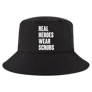 Real Heroes Wear Scrubs Support Cool Comfort Performance Bucket Hat