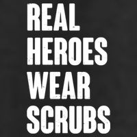 Real Heroes Wear Scrubs Support Cool Comfort Performance Bucket Hat