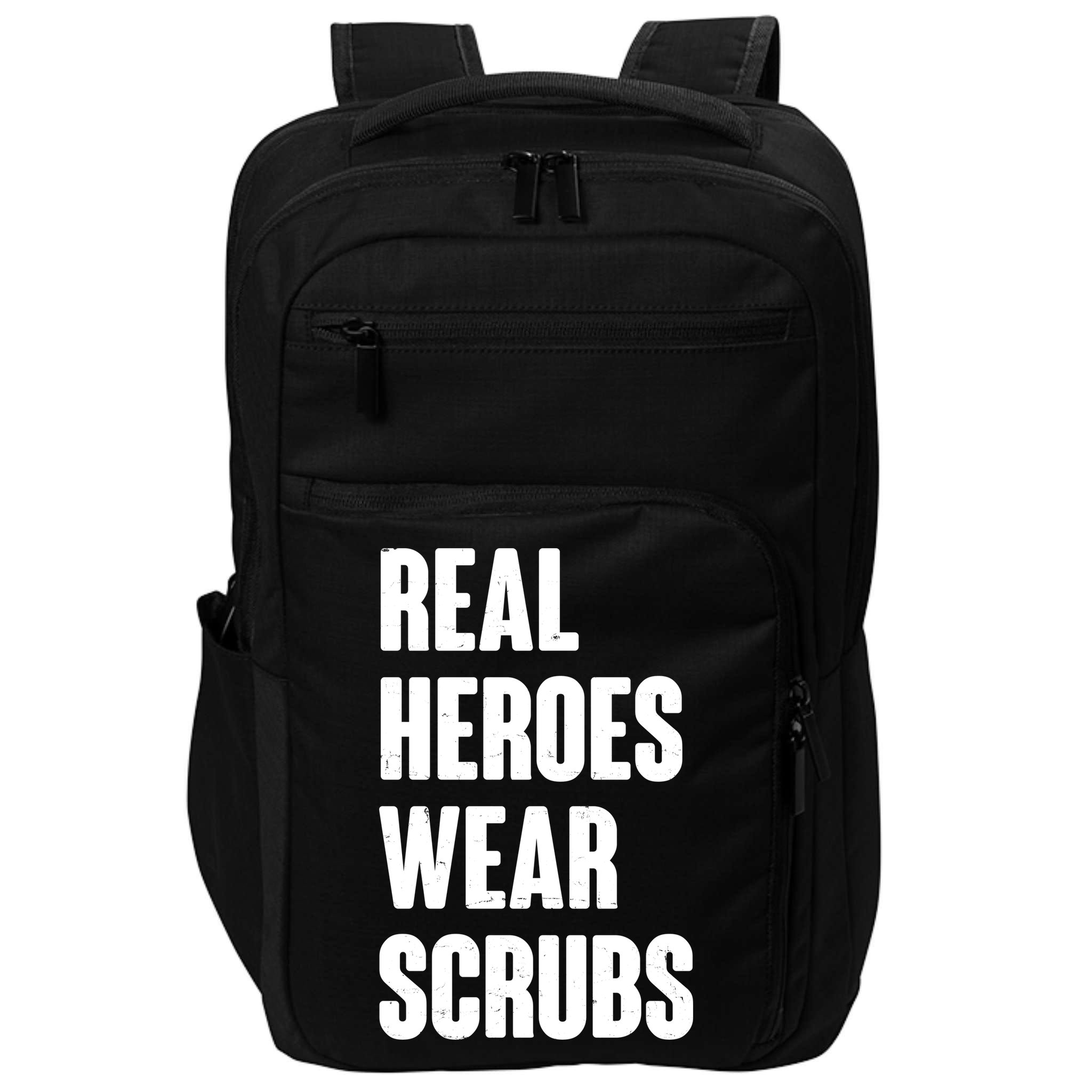 Real Heroes Wear Scrubs Support Impact Tech Backpack