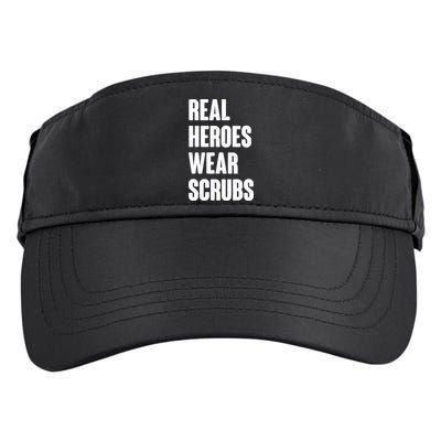Real Heroes Wear Scrubs Support Adult Drive Performance Visor