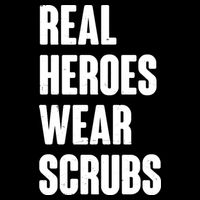 Real Heroes Wear Scrubs Support Tie-Dye T-Shirt