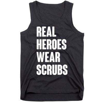 Real Heroes Wear Scrubs Support Tank Top