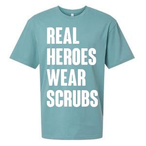 Real Heroes Wear Scrubs Support Sueded Cloud Jersey T-Shirt