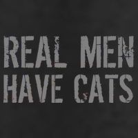 Real Men Have Cats Funny Garment-Dyed Heavyweight T-Shirt