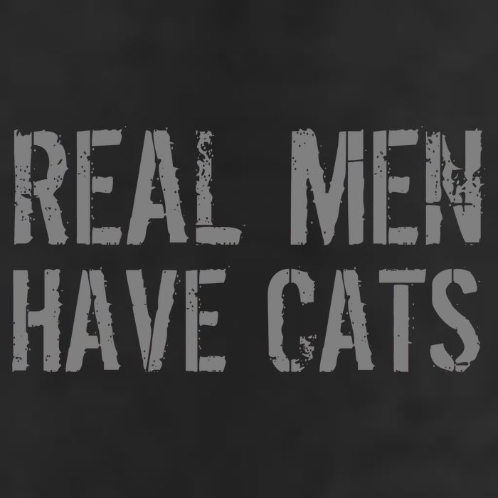 Real Men Have Cats Funny Garment-Dyed Heavyweight T-Shirt