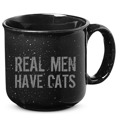 Real Men Have Cats Funny 15oz Campfire Ceramic Mug