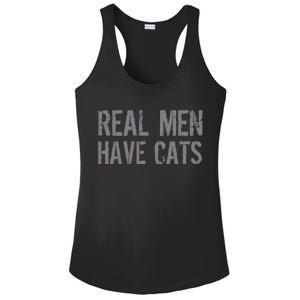 Real Men Have Cats Funny Ladies PosiCharge Competitor Racerback Tank