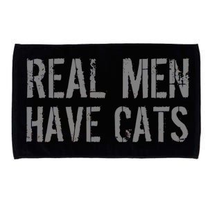 Real Men Have Cats Funny Microfiber Hand Towel