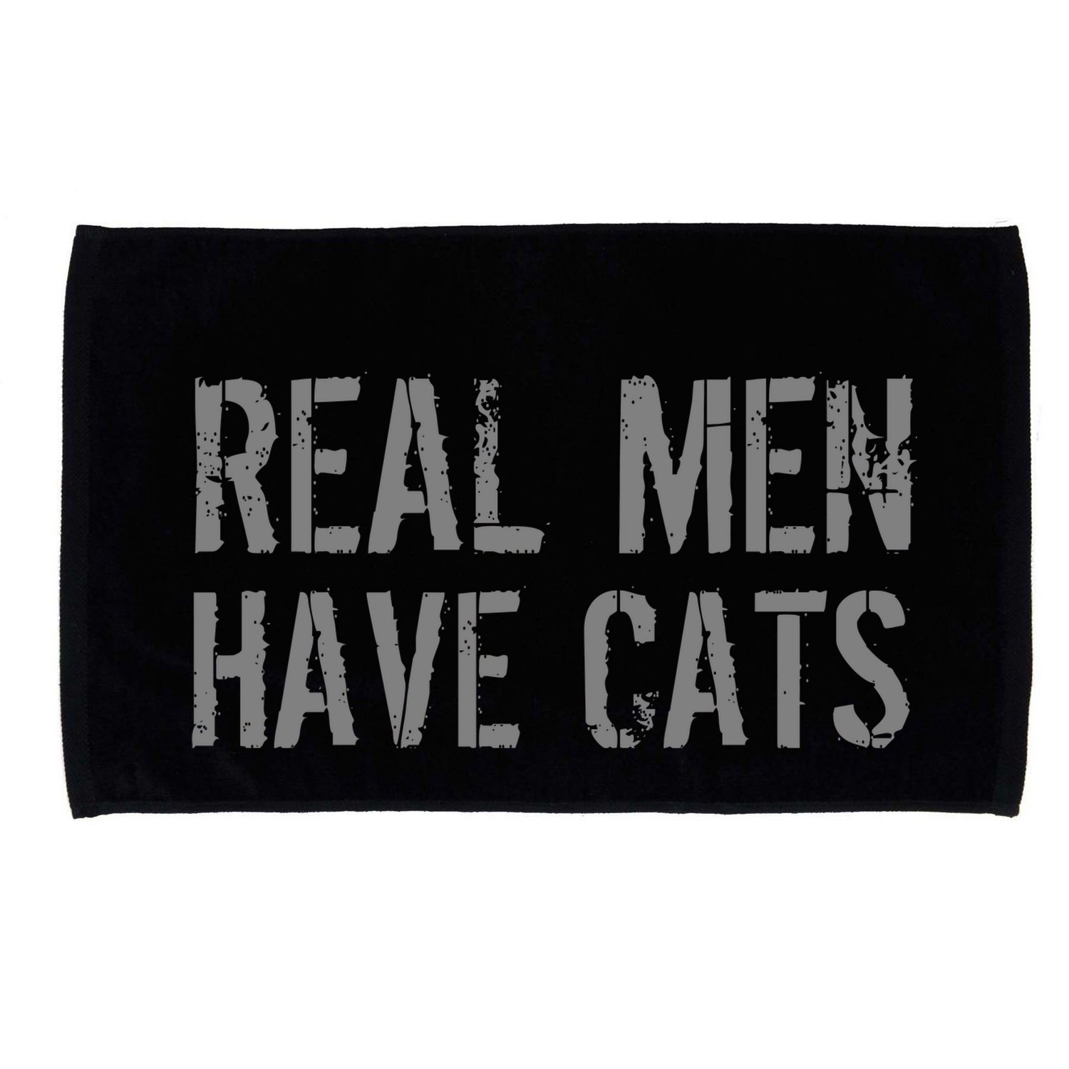 Real Men Have Cats Funny Microfiber Hand Towel
