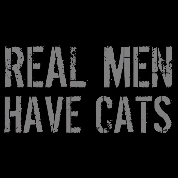 Real Men Have Cats Funny Womens T-Shirt