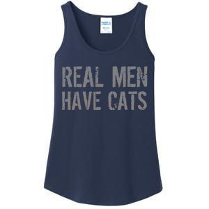 Real Men Have Cats Funny Ladies Essential Tank