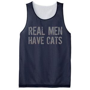 Real Men Have Cats Funny Mesh Reversible Basketball Jersey Tank