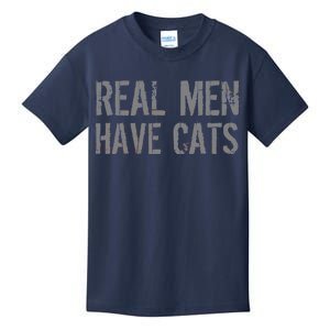 Real Men Have Cats Funny Kids T-Shirt