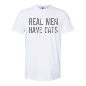 Real Men Have Cats Funny Softstyle® CVC T-Shirt