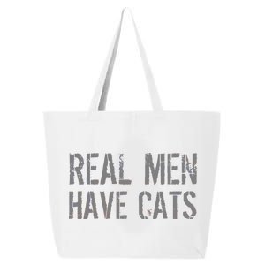 Real Men Have Cats Funny 25L Jumbo Tote