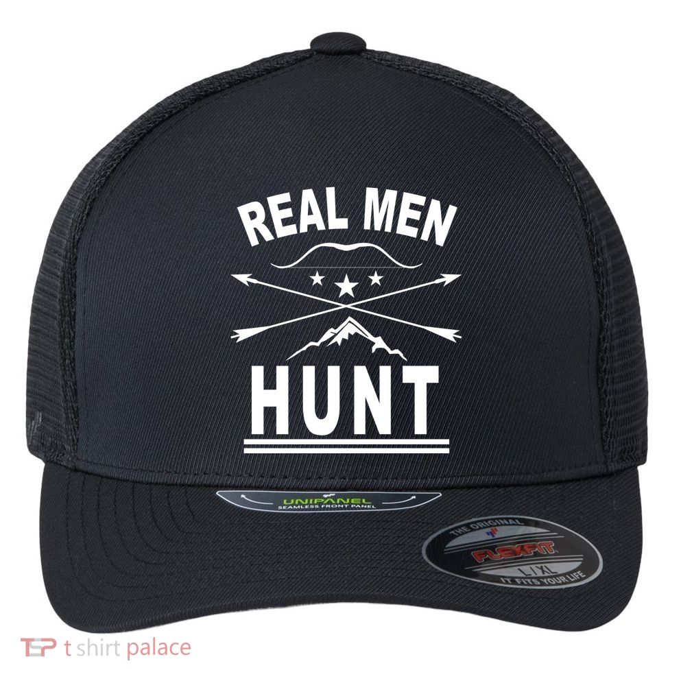 Real Men Hunt Flexfit Unipanel Trucker Cap