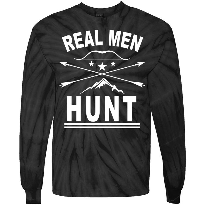 Real Men Hunt Tie-Dye Long Sleeve Shirt