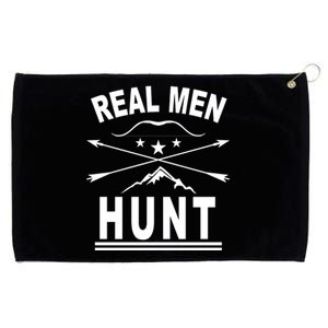 Real Men Hunt Grommeted Golf Towel