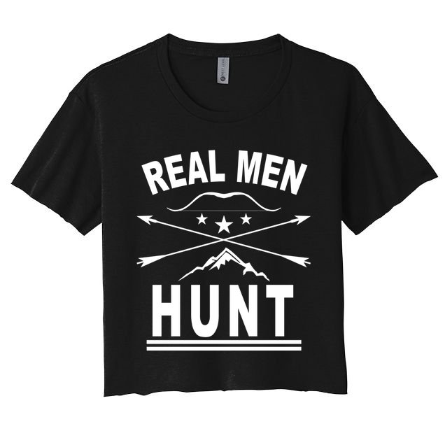 Real Men Hunt Crop Top