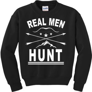 Real Men Hunt Kids Sweatshirt