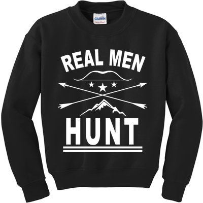 Real Men Hunt Kids Sweatshirt