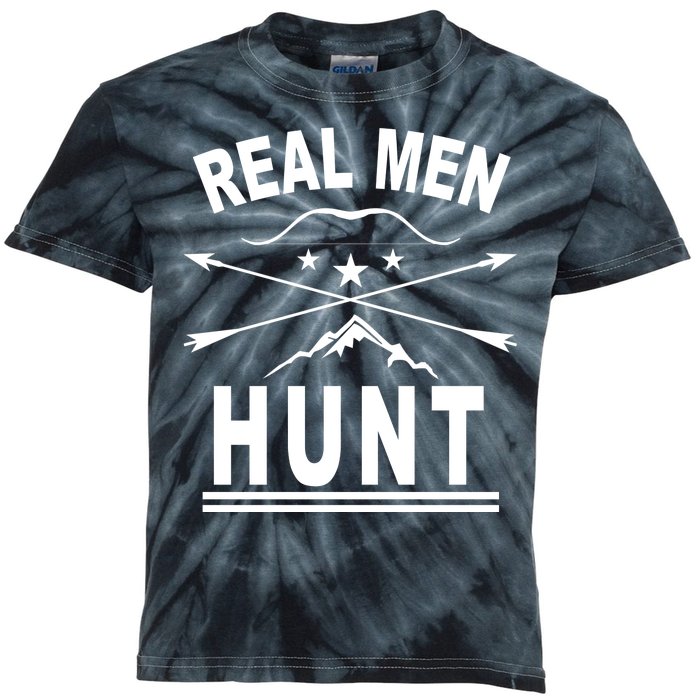 Real Men Hunt Kids Tie-Dye T-Shirt