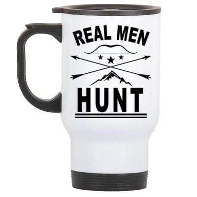 Real Men Hunt Stainless Steel Travel Mug