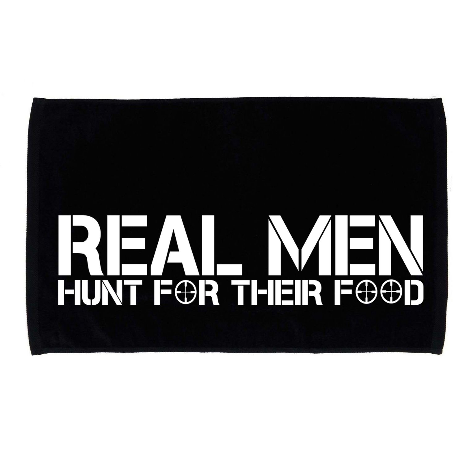 Real Men Hunt For Their Food Microfiber Hand Towel