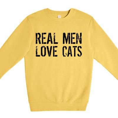 Real Men Love Cats Premium Crewneck Sweatshirt