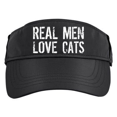 Real Men Love Cats Adult Drive Performance Visor