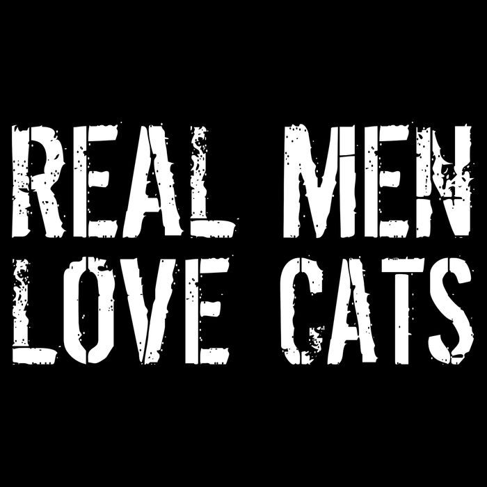 Real Men Love Cats Drawstring Bag