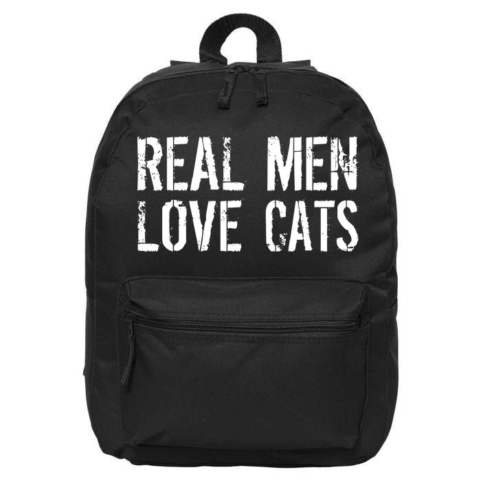 Real Men Love Cats 16 in Basic Backpack