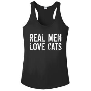 Real Men Love Cats Ladies PosiCharge Competitor Racerback Tank