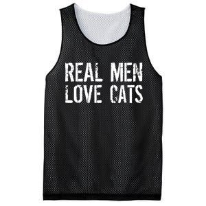 Real Men Love Cats Mesh Reversible Basketball Jersey Tank