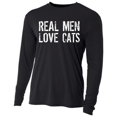 Real Men Love Cats Cooling Performance Long Sleeve Crew