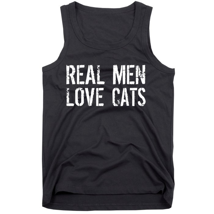 Real Men Love Cats Tank Top