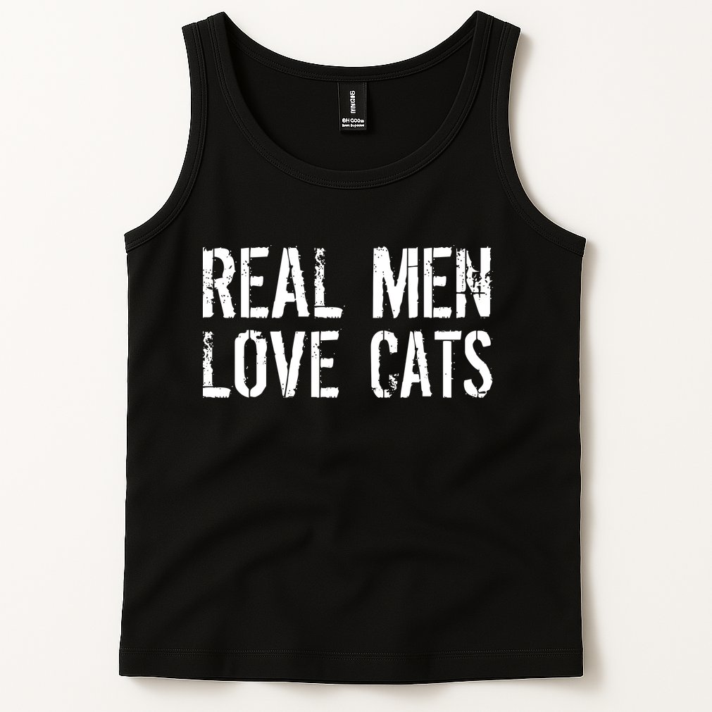 Real Men Love Cats Tank Top