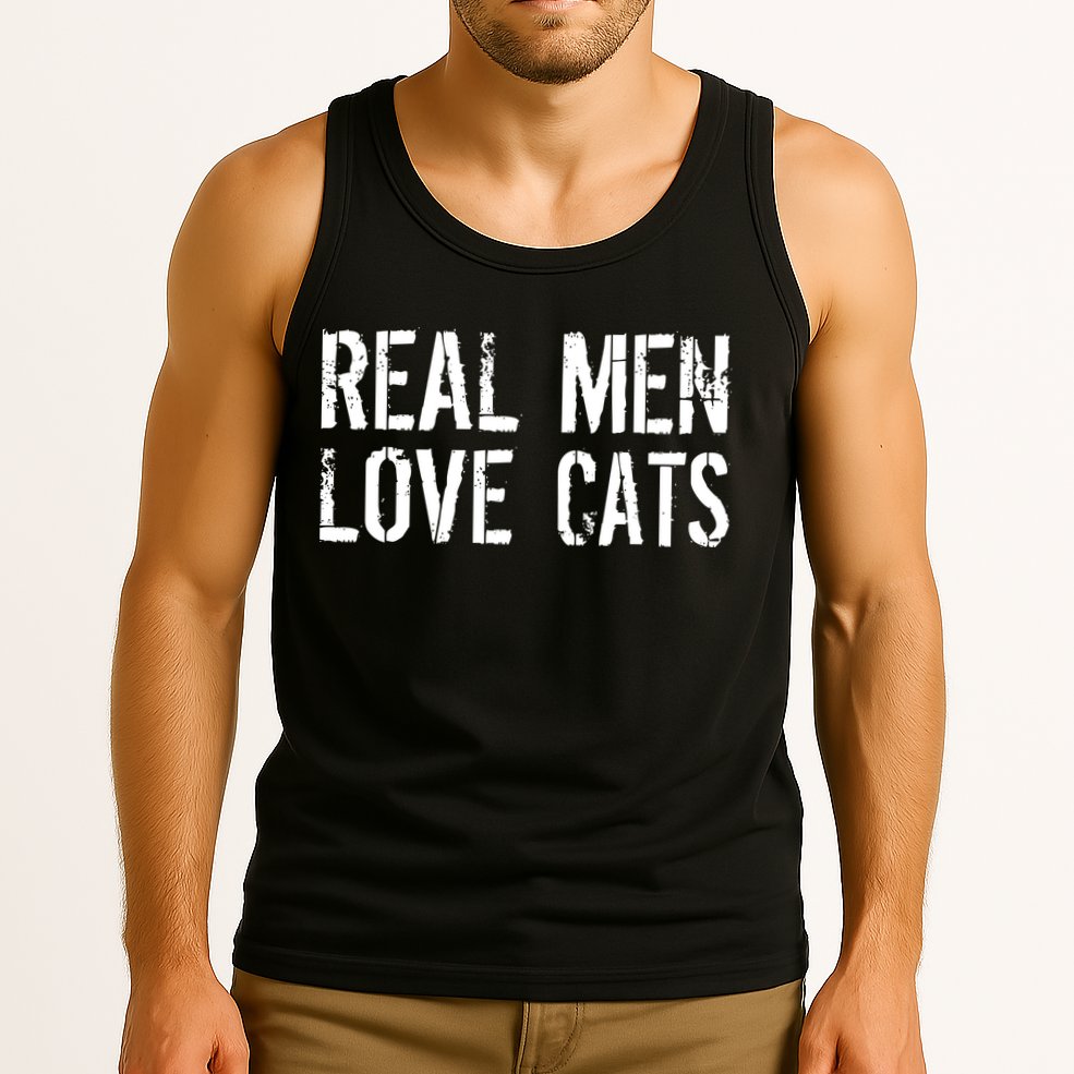 Real Men Love Cats Tank Top