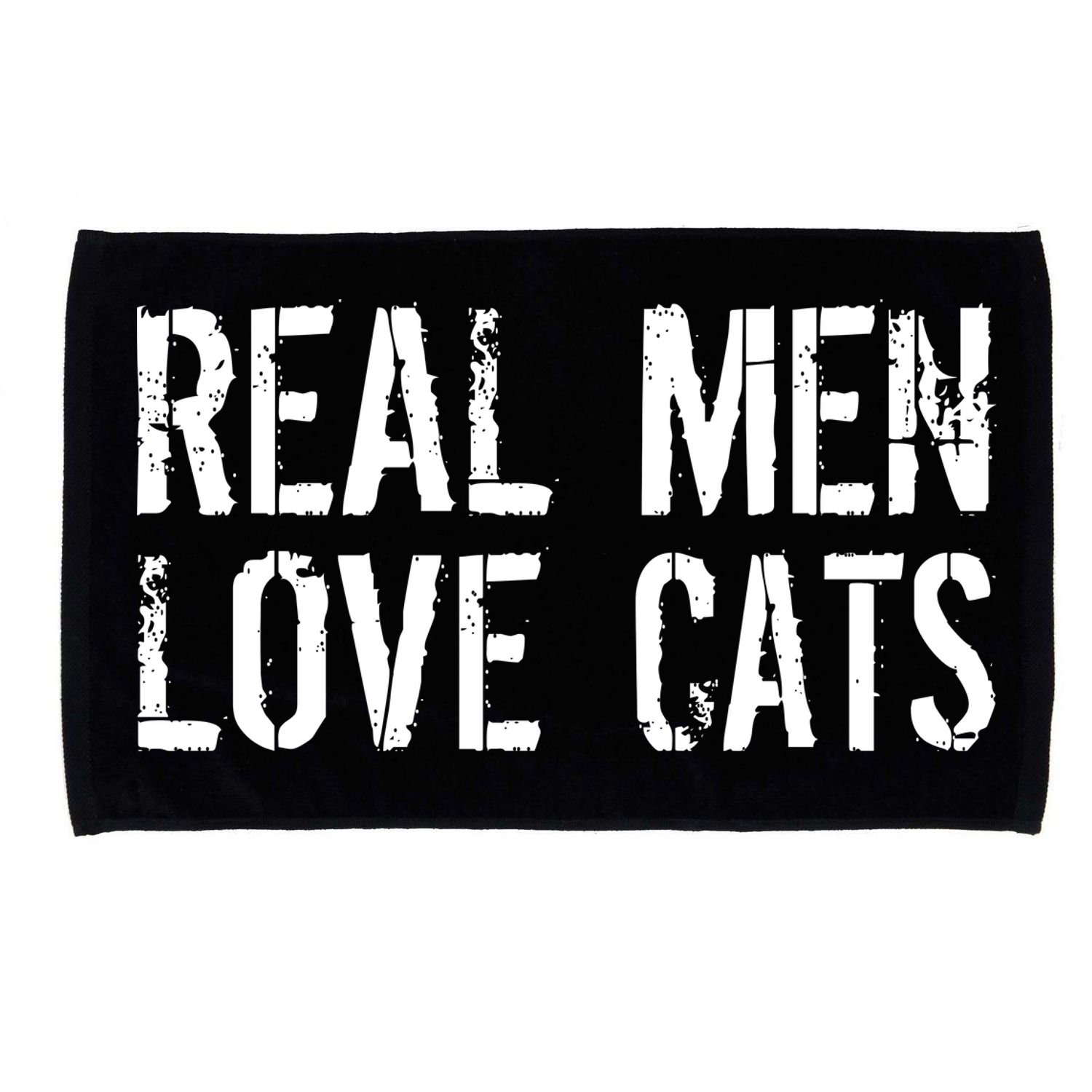 Real Men Love Cats Microfiber Hand Towel