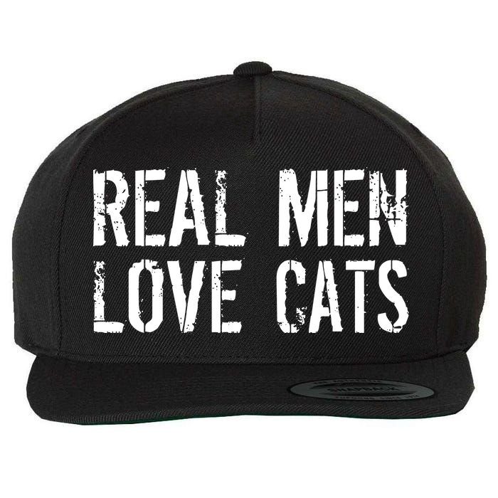 Real Men Love Cats Wool Snapback Cap