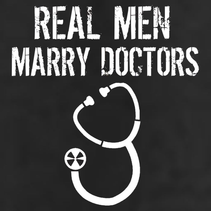 Real Men Marry Doctors Funny Adult Drive Performance Visor