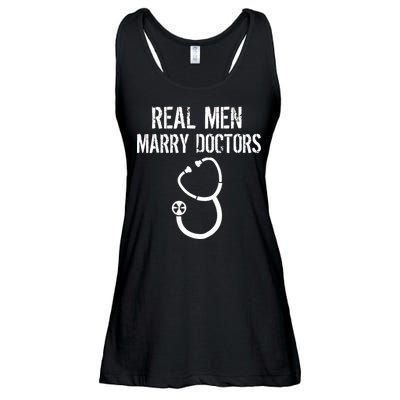 Real Men Marry Doctors Funny Ladies Essential Flowy Tank
